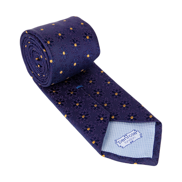PENROSE GOLD, MIDNIGHT BLUE PAISLEY TIE | MENS - Picture 2 of 4